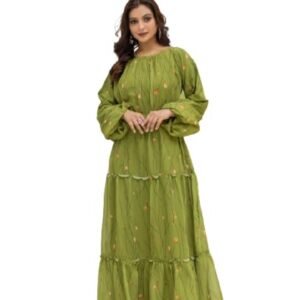 Brand: BHAVYATA Georgette Gown Maxi Dress Full Stitched Western Gown Long Dress